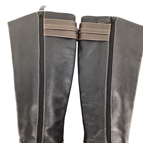 Cole Haan Sierra Air Knee High Heeled Boots Black - Picture 10 of 16